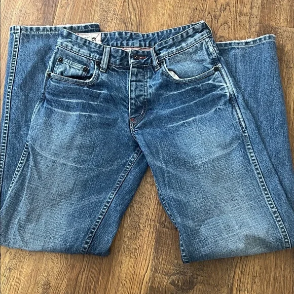 A. Kurtz RARE Men’s Button Fly Vintage Military Jeans 30x32 Cotton HD4-160U